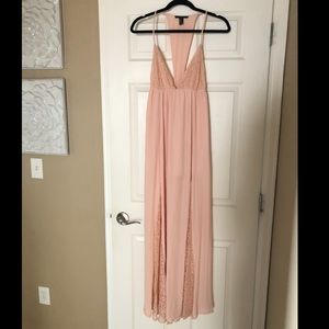Forever 21 - Pink Lace Maxi Dress